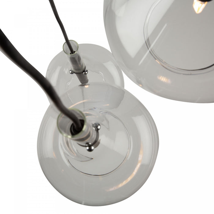 Luminaire suspendu Conic noir à 3 ampoules