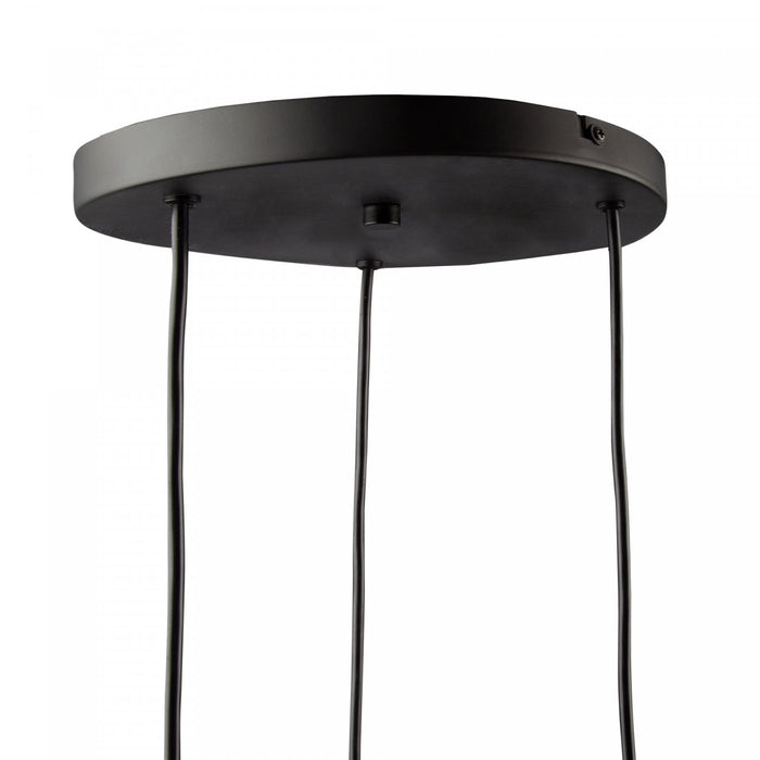 Luminaire suspendu Conic noir à 3 ampoules