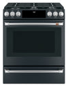 Cuisinière intelligente hybride Café de 5,7 pi³ avec convection européenne véritable et grilles autonettoyantes - noir mat - CC2S900P3MD1