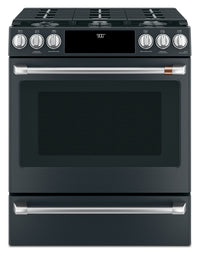  Cuisinière intelligente hybride Café de 5,7 pi³ avec convection européenne véritable et grilles auto…