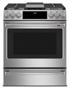 Cuisinière intelligente hybride Café de 5,7 pi³ avec convection européenne véritable et grilles autonettoyantes - acier inoxydable - CC2S900P2MS1