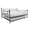 Ensemble grand lit de repos et lit gigogne double Maisie de Atwater Living Dorel Home - bronze