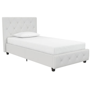 Lit simple rembourré Dana de Atwater Living Dorel Home - blanc