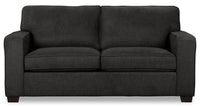  Sofa Fiona de 74 po fabriqué au Canada en tissu de chenille grise