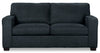 Sofa-lit double Fiona de 74 po fabriqué au Canada en tissu de chenille bleu marine