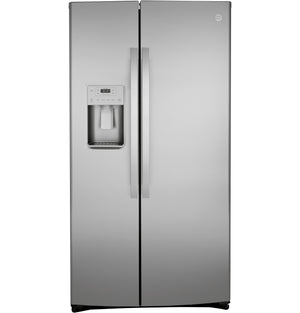 Réfrigérateur GE de 25,1 pi³ et de 35,8 po à compartiments juxtaposés - acier inoxydable - GSS25IYNFS
