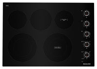  Surface de cuisson électrique KitchenAid de 30 po à 5 éléments - noire - KCES550HBL