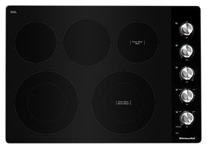 Surface de cuisson électrique KitchenAid de 30 po à 5 éléments - acier inoxydable - KCES550HSS