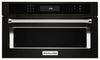 Four à micro-ondes encastré KitchenAid de 1,4 pi³ avec cuisson à 900 W - acier inoxydable noir avec fini PrintShieldMC - KMBP100EBS