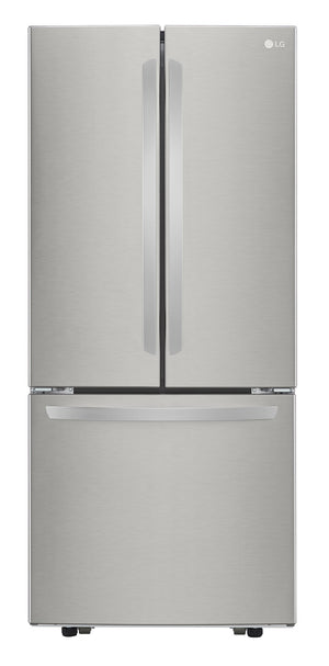 Réfrigérateur LG de 22 pi³ et de 30 po à portes françaises - acier inoxydable Smudge-ProofMD - LRFNS2200S