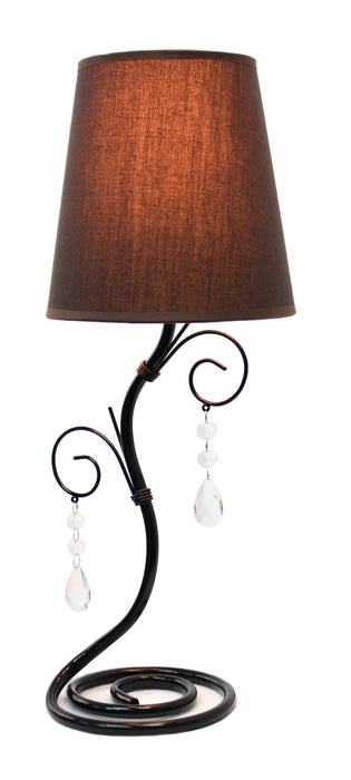 Lampe de table Simple Designs de style romantique tendance avec cristaux suspendus