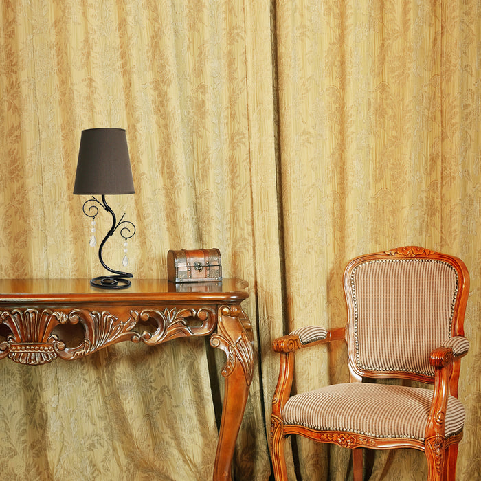 Lampe de table Simple Designs de style romantique tendance avec cristaux suspendus