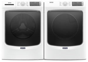 Laveuse frontale 5,2 pi3 avec Extra Power et sécheuse électrique 7,3 pi³ Maytag - blanches