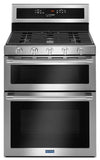 Cuisinière à gaz Maytag de 6 pi³ avec autonettoyage et four double - acier inoxydable résistant aux traces de doigts - MGT8800FZ