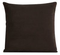 Coussin décoratif  en polyester texturé - Plush chocolat