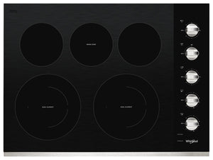 Surface de cuisson électrique Whirlpool de 30 po à 5 éléments - acier inoxydable - WCE77US0HS