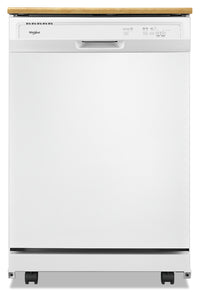  Lave-vaisselle portatif Whirlpool de 24 po et de 64 dBA avec commandes à l’avant - blanc - WDP370PAH…