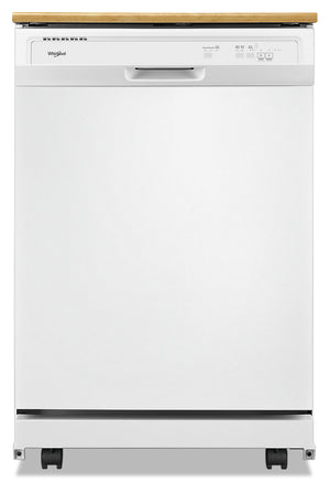 Lave-vaisselle portatif Whirlpool de 24 po et de 64 dBA avec commandes à l’avant - blanc - WDP370PAHW