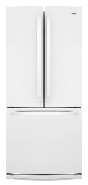 Réfrigérateur Whirlpool de 20 pi³ et de 32,3 po à portes françaises - blanc - WRF560SFHW