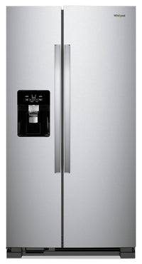  Réfrigérateur Whirlpool de 21 pi³ et de 35,5 po à compartiments juxtaposés - acier inoxydable résist…