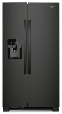  Réfrigérateur Whirlpool de 25 pi³ et de 36 po à compartiments juxtaposés - noir - WRS325SDHB