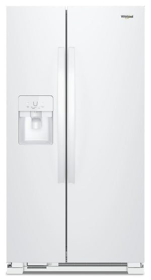 Réfrigérateur Whirlpool de 25 pi³ et de 36 po à compartiments juxtaposés - blanc - WRS325SDHW