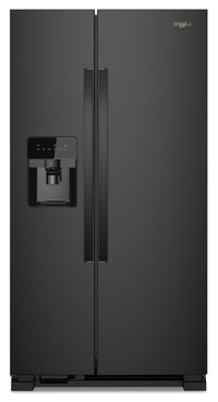  Réfrigérateur Whirlpool de 21 pi³ et de 33 po à compartiments juxtaposés - noir - WRS331SDHB