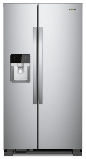 Réfrigérateur Whirlpool de 21 pi³ et de 35,5 po à compartiments juxtaposés - acier inoxydable monochrome - WRS331SDHM