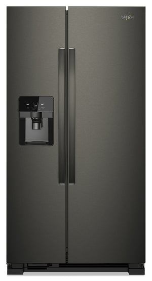 Réfrigérateur Whirlpool de 25 pi³ et de 36 po à compartiments juxtaposés - acier inoxydable noir - WRS555SIHV