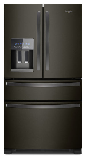 Réfrigérateur Whirlpool de 25 pi³ et de 36 po à portes multiples - acier inoxydable noir - WRX735SDHV