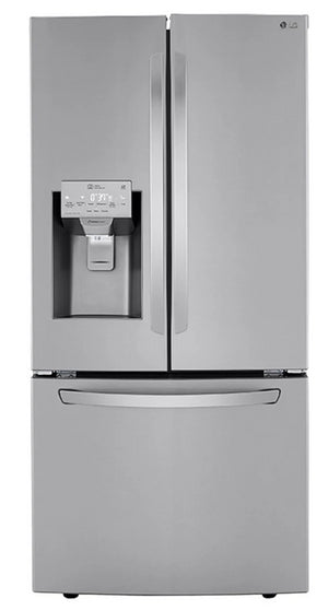 Réfrigérateur LG de 25 pi³ et de 33 po à portes françaises - acier inoxydable Smudge-ProofMD - LRFXS2503S