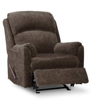 Fauteuil inclinable coulissant Baron en chenille - brun