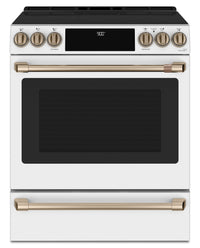  Cuisinière intelligente à induction Café de 5,7 pi³ avec convection européenne véritable et grilles …