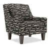 Fauteuil d’appoint club Sofa Lab personnalisable de 29 po fabriqué au Canada en tissu avec pattes en bois - Peppercorn multicolore