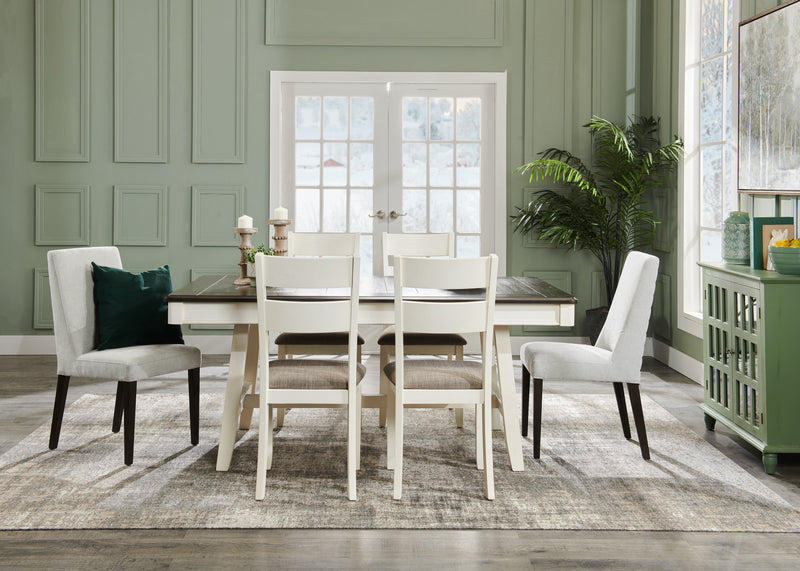 Chaise de salle à manger Cora en tissu de polyester - taupe