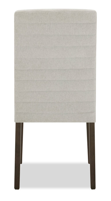 Chaise de salle à manger Cora en tissu de polyester - taupe