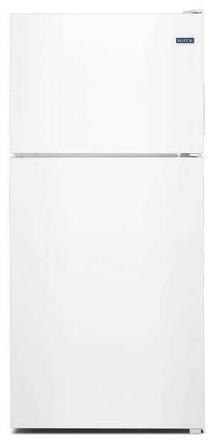 Réfrigérateur Maytag de 18 pi³ et de 30 po à congélateur supérieur - blanc glacier - MRT118FFFH