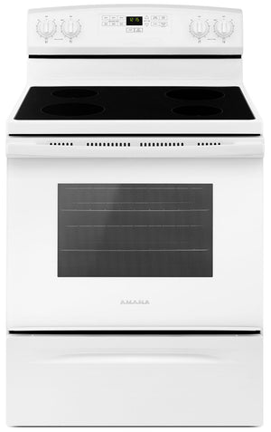 Cuisinière électrique Amana de 4,8 pi³ - blanche - YAER6303MFW