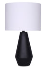 Lampe de table Dina de 24 po noire