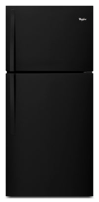  Réfrigérateur Whirlpool de 19,2 pi³ et de 30 po à congélateur supérieur - noir - WRT549SZDB