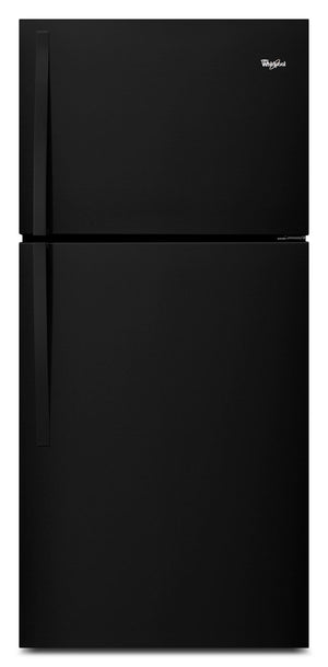 Réfrigérateur Whirlpool de 19,2 pi³ et de 32,1 po à congélateur supérieur - noir - WRT549SZDB