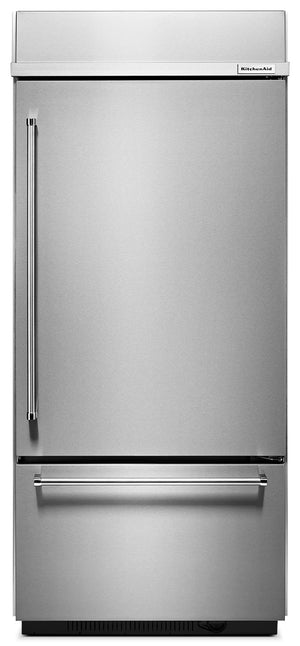 Réfrigérateur KitchenAid de 20,9 pi³ et de 39 po à congélateur inférieur - acier inoxydable - KBBR306ESS