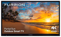  Téléviseur intelligent DEL Furrion AuroraMD de série Partial Sun UHD 4K de 65 po à 60 Hz pour l’extérieur avec HDR10 et …