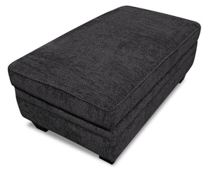 Pouf Febe en chenille - anthracite