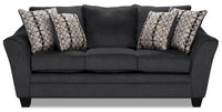  Sofa-lit double Febe de format condo en chenille - anthracite 