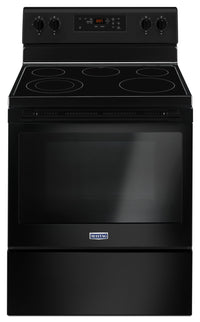  Cuisinière électrique Maytag de 5,3 pi³ avec technologie AquaLiftMD et autonettoyage - noire - YMER6…