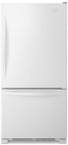 Réfrigérateur Whirlpool de 18,7 pi³ et de 32,5 po à congélateur inférieur - blanc sur blanc - WRB329DFBW