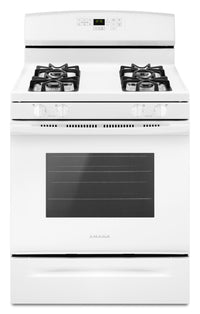  Cuisinière à gaz Amana de 5 pi³ avec autonettoyage - blanche - AGR6603SFW