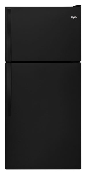 Réfrigérateur Whirlpool de 18,2 pi³ et de 32,1 po à congélateur supérieur - noir - WRT318FZDB