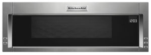 Four à micro-ondes à hotte intégrée mince KitchenAid de 1,1 pi³ avec cuisson à 900 W - acier inoxydable - YKMLS311HSS